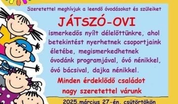 MIÓVI Százszorszép Tagóvodája nyílt napj