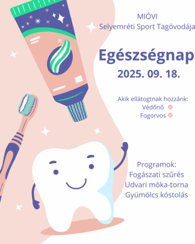 Egészségnap a MIÓVI Selyemréti Sport Tagóvodájában